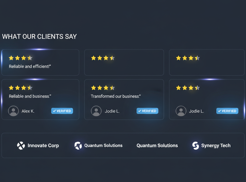 website trust elements testimonials and reviews