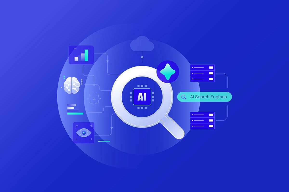 AI Search Engines Concept Graphic